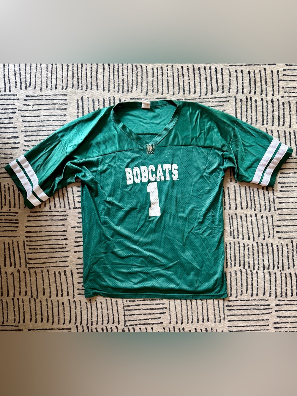 Vintage Ohio Bobcats green football jersey